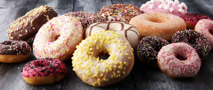 donuts in different glazes