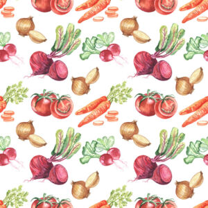 f2m-bbi-20-06-research-Seamless pattern. Watercolor onions, tomatoes, beets, carrots an