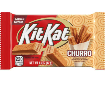 Photo of the KIT KAT® brand’s latest limited-edition release, KIT KAT® Churro (PRNewsfoto/The Hershey Company)