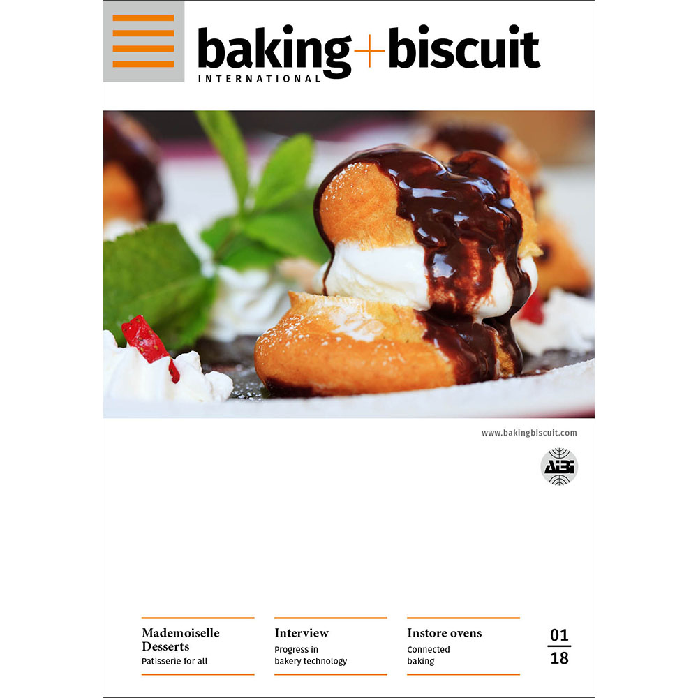 baking+biscuit 2018-01 digital:Mademoiselle Desserts Patisserie for all; Interview Progress in bakery technology; Instore ovens Connected baking