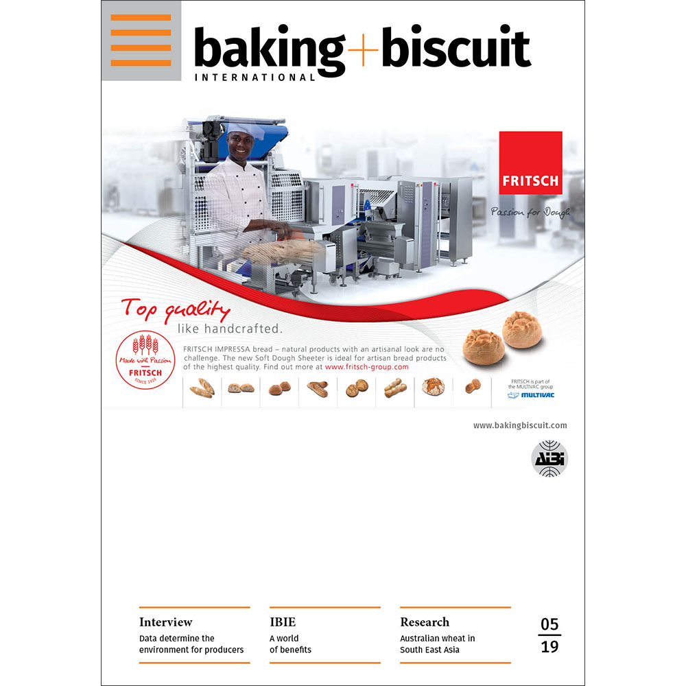 baking+biscuit 2019-05 digital: Interview Data determine the environment for producers; IBIE A world of benefits; ResearchAustralian wheat in South East Asia