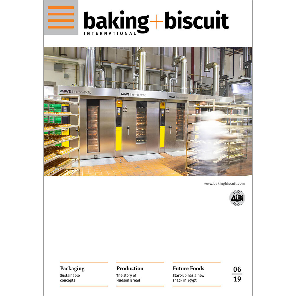baking+biscuit 2019-06 digital: PackagingSustainable concepts; Production The story of Hudson Bread; Future FoodsStart-up has a new snack in Egypt