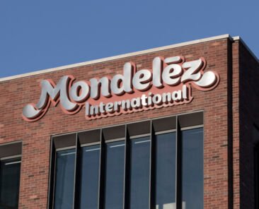 Chicago - Circa October 2022: Mondelez International Headquarters. Mondelez is the snack food spin off of Kraft Foods.